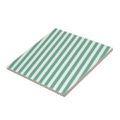 Carreau Motif à rayures bleu rétro (Côté)