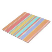 Carreau Motif à rayures pastel (Côté)