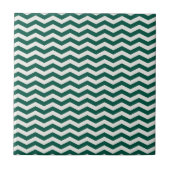 Carreau Motif à rayures zig zag Chevron vert sarcelle (Devant)