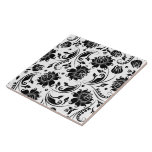 Carreau Motif à thème à fleurs noir et blanc<br><div class="desc">Ce carrelage en céramique sans soudure présente un motif à fleurs vintage noir et blanc. Un accent parfait pour votre maison,  surtout si vous appréciez les éléments traditionnels de votre salle de bain,  cuisine,  cheminée ou toute chambre où vous voulez ajouter une touche de charme inattendu.</div>
