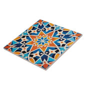 Carreau motif à thème cool marocain (Côté)