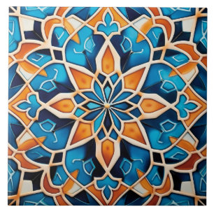 Carreau motif à thème cool marocain