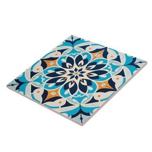 Carreau motif à thème cool marocain (Côté)