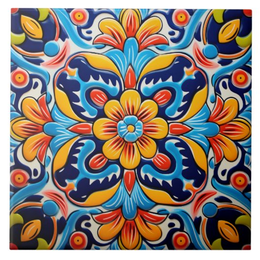 Carreau Motif à thème mexicain (Devant)