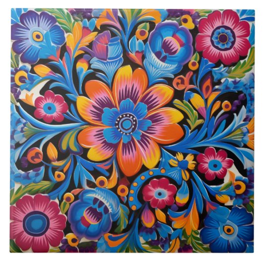 Carreau Motif à thème mexicain (Devant)