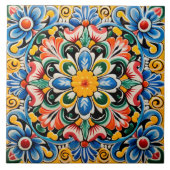 Carreau Motif à thème mexicain (Devant)