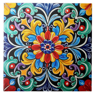 Carreau Motif à thème mexicain