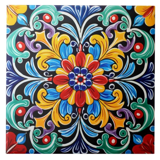 Carreau Motif à thème mexicain (Devant)