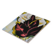 Carreau Motif à vie morte de la Feuille Georgia O'Keefe (Côté)