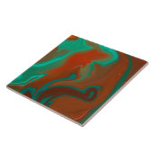 Carreau motif abstrait, (Côté)