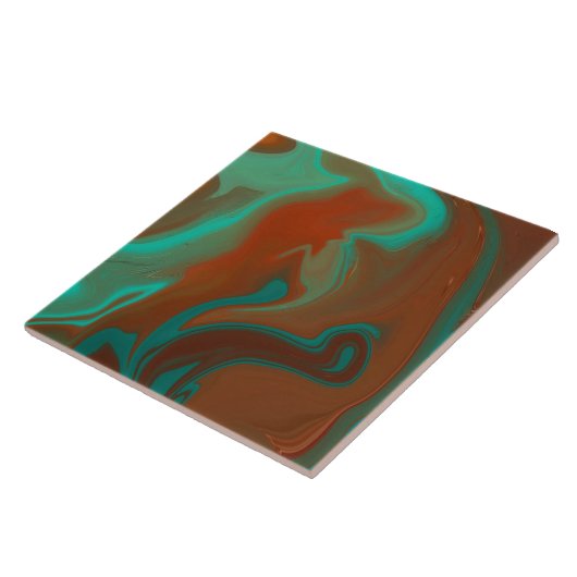 Carreau motif abstrait, (Côté)