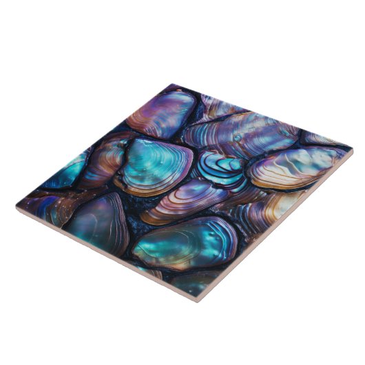 Carreau Motif Abstrait Abalone Shell (Côté)