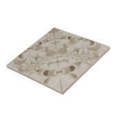 Carreau motif Abstrait beige (Côté)