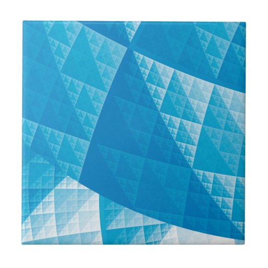 Carreau Motif abstrait bleu (Devant)