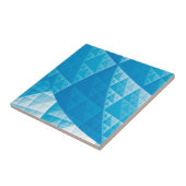 Carreau Motif abstrait bleu (Côté)
