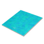 Carreau Motif Abstrait bleu turquoise (Côté)