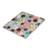 Carreau Motif Abstrait brosse et Pointe Polka (Côté)