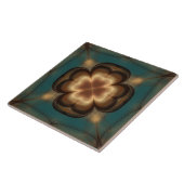 Carreau Motif abstrait floral brillant (Côté)