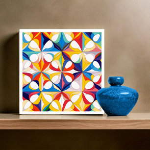 Carreau Motif Abstrait géométrique Bauhaus#3 ID1068