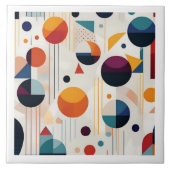 Carreau Motif Abstrait géométrique Bauhaus#5 ID1068 (Devant)