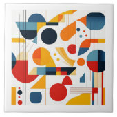 Carreau Motif Abstrait géométrique Bauhaus#6 ID1068 (Devant)