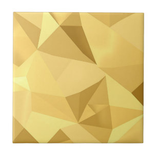 Carreau Motif Abstrait Géométrique Doré