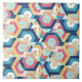 Carreau Motif abstrait géométrique moderne (Devant)