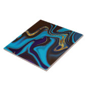 Carreau motif abstrait marbré (Côté)
