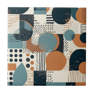 Carreau Motif Abstrait minimal sans fil - Géométrique (14)