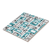 Carreau Motif Abstrait moderne du milieu du siècle (Côté)