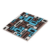 Carreau Motif Abstrait Moderne du Milieu du Siècle (Côté)