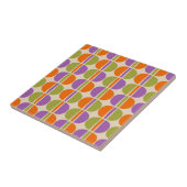 Carreau Motif Abstrait moderne du milieu du siècle (Côté)
