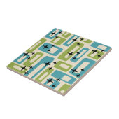 Carreau Motif Abstrait moderne du milieu du siècle (Côté)