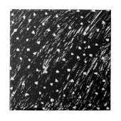 Carreau Motif Abstrait noir et blanc (Devant)