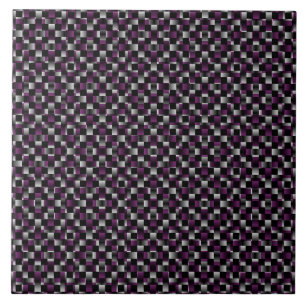 Carreau Motif abstrait noir violet