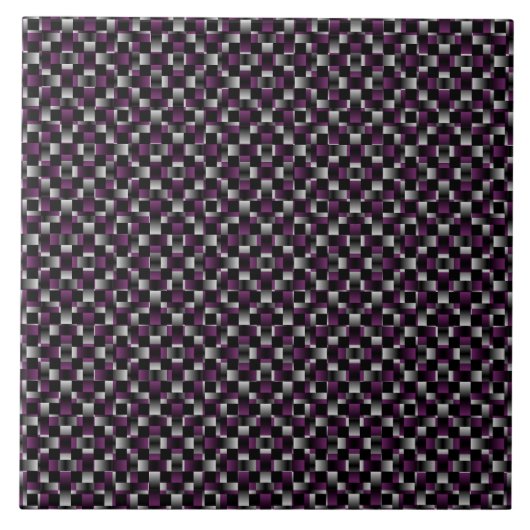 Carreau Motif abstrait noir violet (Devant)