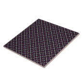 Carreau Motif abstrait noir violet (Côté)