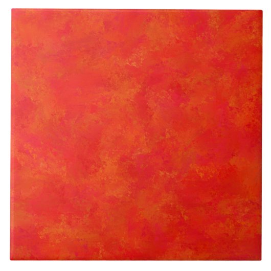Carreau Motif abstrait orange rouge (Devant)