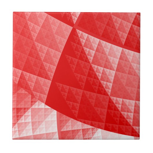 Carreau Motif abstrait rouge (Devant)