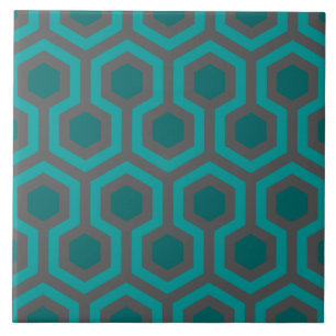 Carreau Motif Abstrait Turquoise Turquoise Green des anné