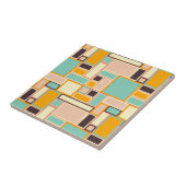 Carreau Motif abstrait vibrant avec des rectangles (Côté)