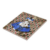 Carreau Motif affligé d'Alice du pays des merveilles (Côté)