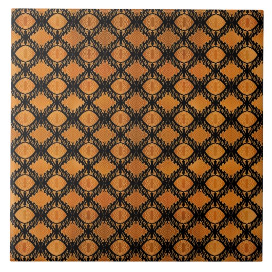 Carreau motif africain (Devant)