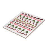 Carreau Motif Amusant Pour Noël, (Côté)