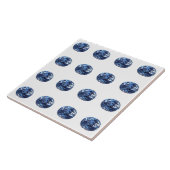 Carreau Motif Aquamarine (Côté)