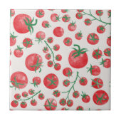 Carreau Motif aquarelle de tomates (Devant)