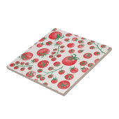 Carreau Motif aquarelle de tomates (Côté)