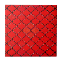 Motif arabe rouge