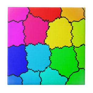 Carreau Motif arc-en-ciel