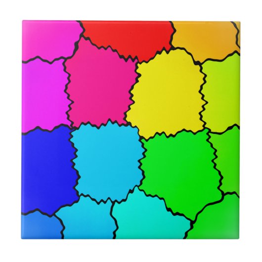 Carreau Motif arc-en-ciel (Devant)